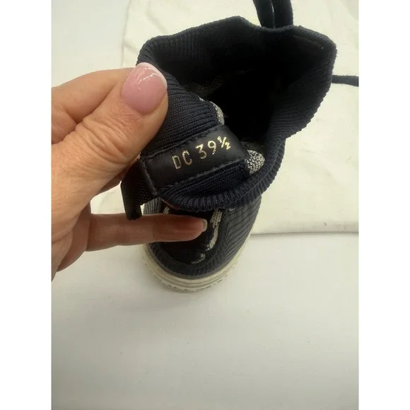 New! Christian Dior Walk'n'Dior ObliqueTechnical Sneakers Deep Blue Size 39.5 - Picture 8 of 9